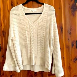 Cableknit sweater
